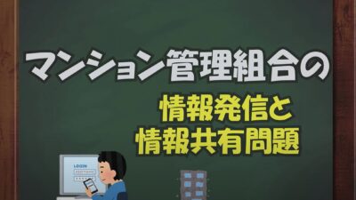 ★マンション管理組合の情報発信と情報共有問題